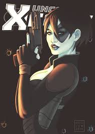 Открытки и картинки с персонажем вселенной марвел - Домино   