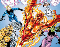 Красивые открытки с персонажем вселенной Marvel - мистером Фантастик 