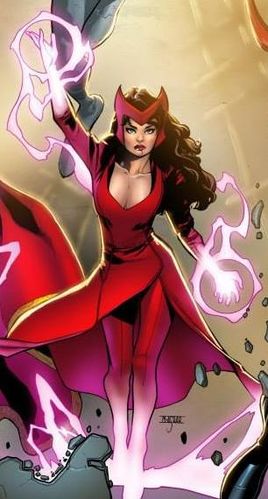 Открытки и картинки с героем Вселенной Марвел - Алая Ведьма 