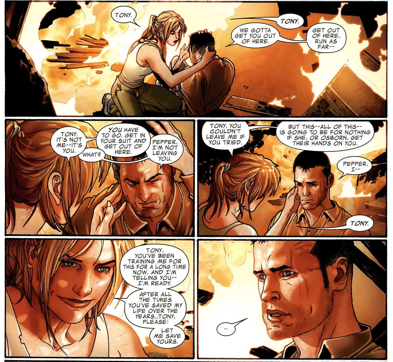 Открытки и картинки с персонажем вселенной Marvel - Пеппер Поттс 