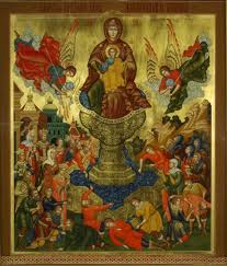 Открытки на день иконы Божьей Матери "Живоносный источник"  