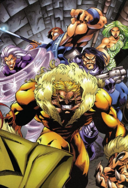 Открытки с персонажем вселенной Marvel - Саблезубым          