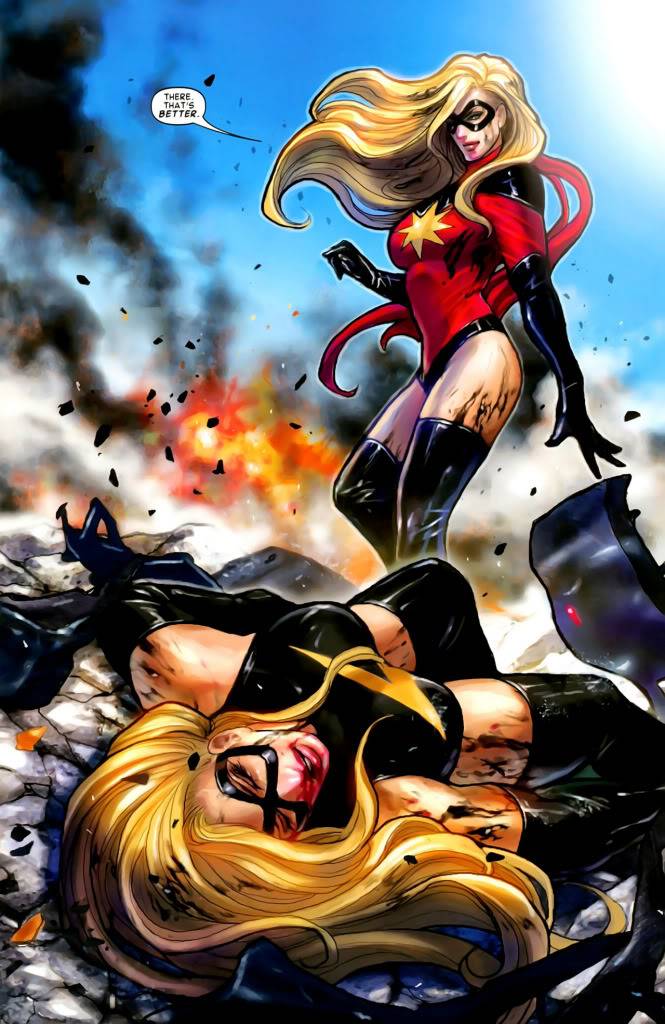 Красивые открытки с персонажем вселенной Marvel - Мисс Марвел 