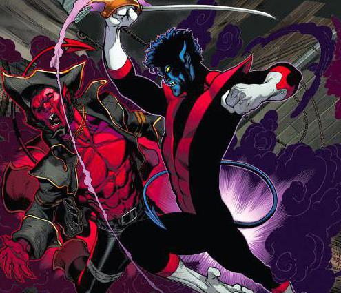 Интересные открытки с персонажем Вселенной Марвел - Азазель 