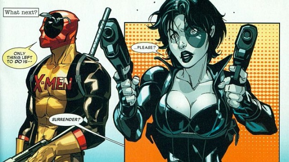 Открытки и картинки с персонажем вселенной марвел - Домино   