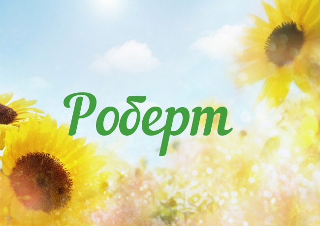 Яркие и красочные именные открытки с поздравлениями для Роберта 