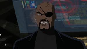 Открытки и картинки с персонажем вселенной Marvel - Ником Фьюри 