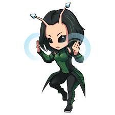 Интересные открытки с персонажем вселенной Marvel - Мантис  