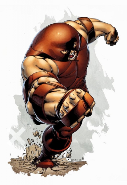 Яркие открытки с  персонажем  вселенной  марвел - Джаггернаутом 