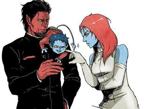 Интересные открытки с персонажем Вселенной Марвел - Азазель 