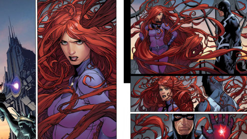 Красивые открытки с персонажем вселенной Marvel - Медузой   