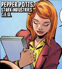 Открытки и картинки с персонажем вселенной Marvel - Пеппер Поттс 
