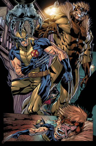 Открытки с персонажем вселенной Marvel - Саблезубым          