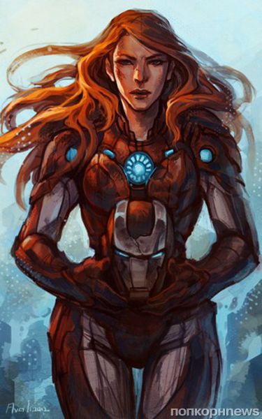 Открытки и картинки с персонажем вселенной Marvel - Пеппер Поттс 