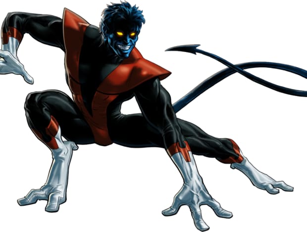 Интересные открытки с персонажем Вселенной Марвел - Азазель 