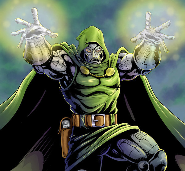 Открытки и картинки с персонажем вселенной Марвел - Доктором Дум 