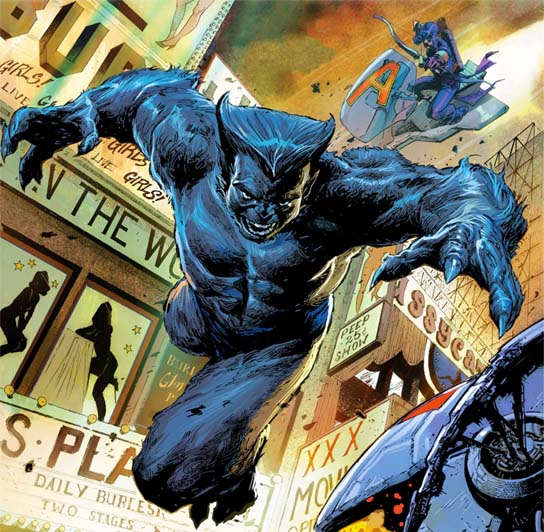 Открытки и картинки с персонажем вселенной марвел - Зверем  