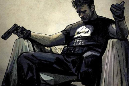 Открытки и картинки с персонажем вселенной Marvel - Карателем 