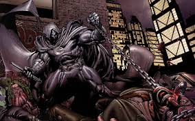 Интересные открытки с героем комиксов Marvel - Лунным Рыцарем 