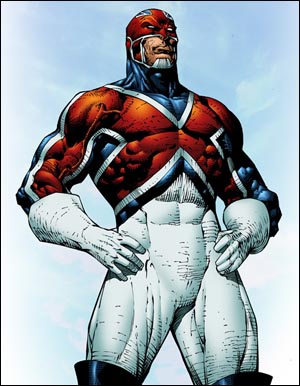 Открытки и картинки с персонажем вселенной Marvel - Капитаном Британия 