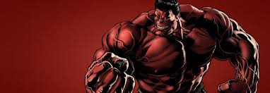 Интересные и яркие открытки с героем комиксов Marvel - Красным Халком 