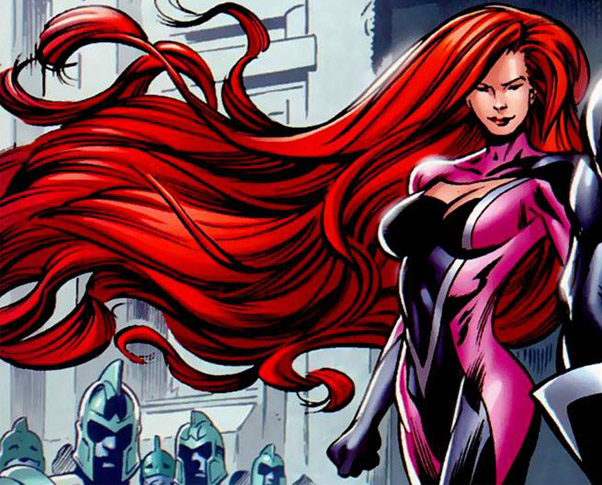 Красивые открытки с персонажем вселенной Marvel - Медузой   