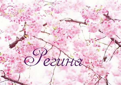 Именные открытки с поздравлениями и пожеланиями для Регины   