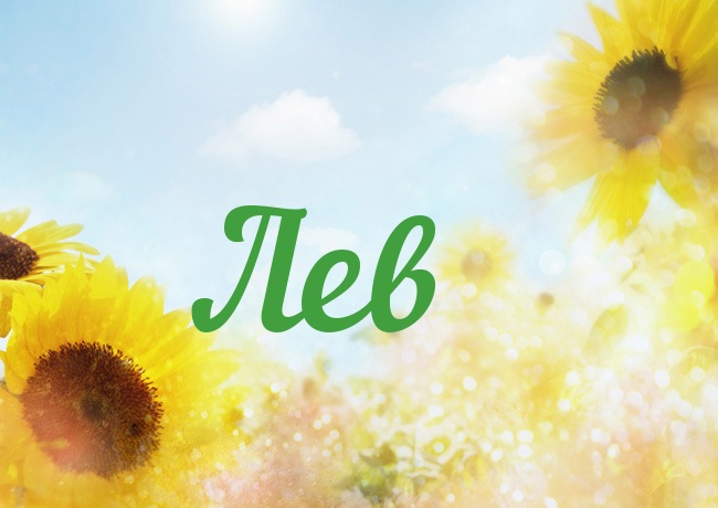 Красочные и интересные именные открытки для Льва                 