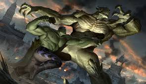 Открытки с суперзлодеем вселенной Marvel - Мерзостью         