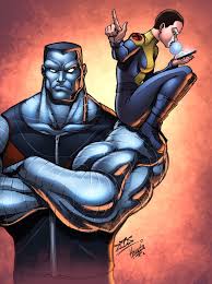 Открытки и картинки с персонажем вселенной Marvel - Колоссом 