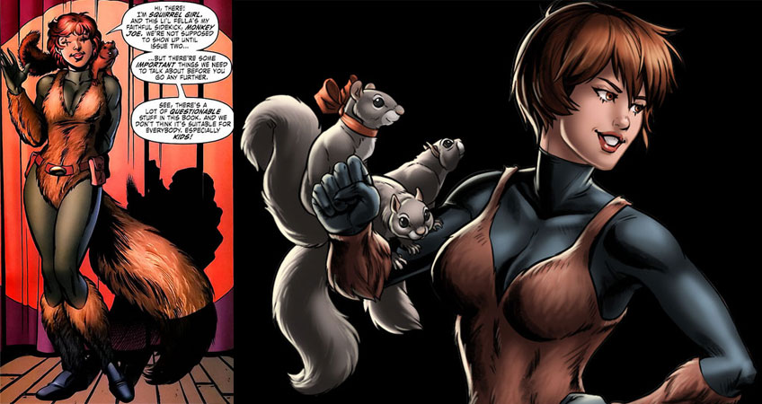 Открытки и картинки с персонажем вселенной марвел - Девушкой Белкой 