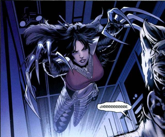 Открытки с героем комиксов Marvel - Леди Смертельный Удар        