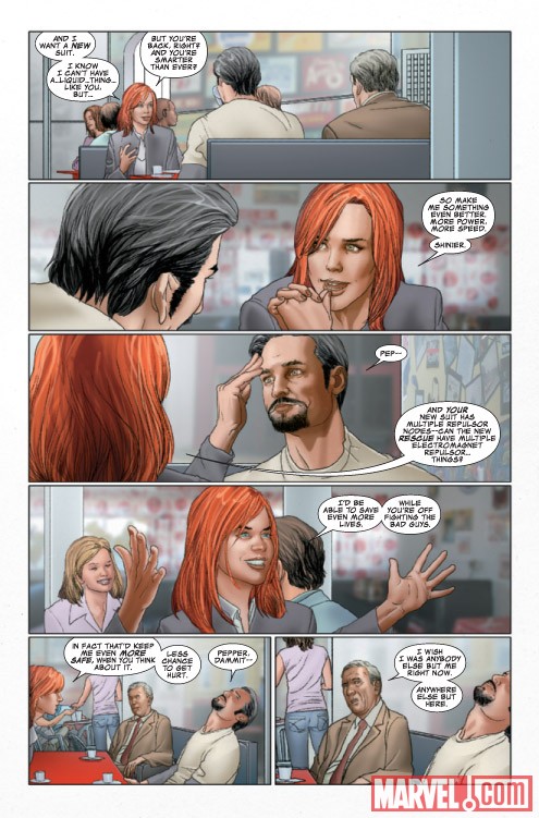Открытки и картинки с персонажем вселенной Marvel - Пеппер Поттс 