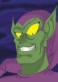 Открытки и картинки с персонажем вселенной Марвел - Зеленым Гоблином 