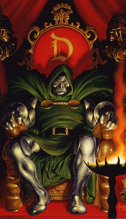 Открытки и картинки с персонажем вселенной Марвел - Доктором Дум 