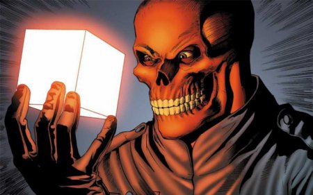 Открытки и картинки с злодеем вселенной Marvel - Красным Черепом 