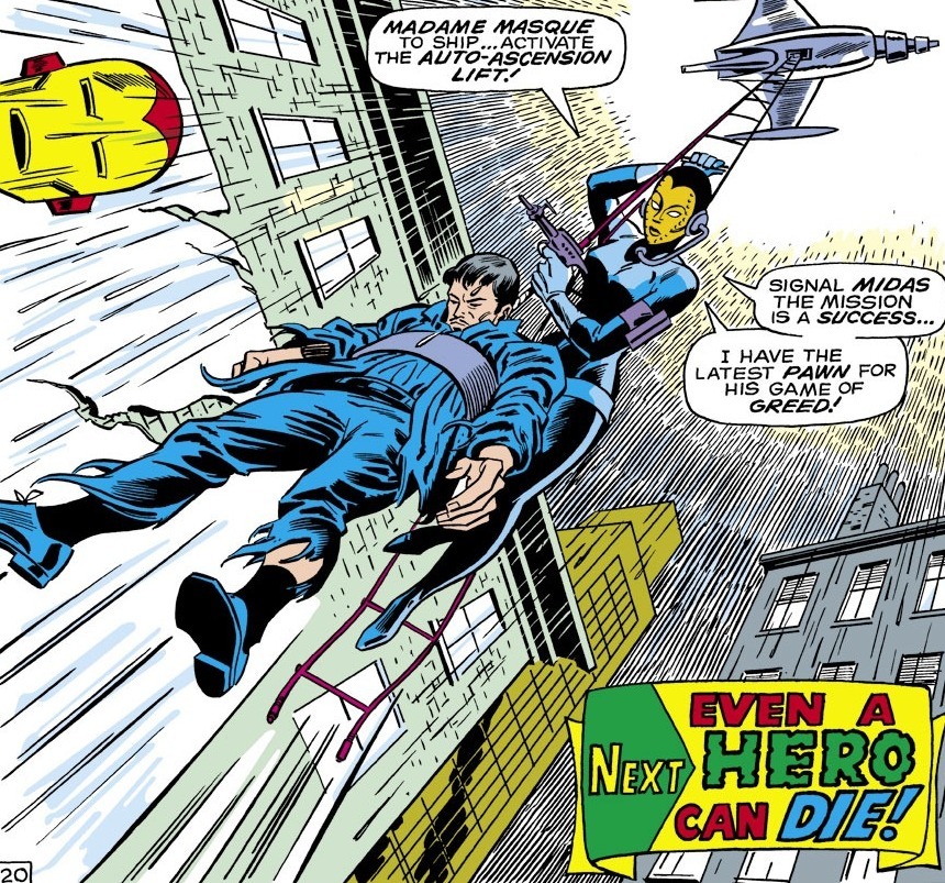 Интересные открытки с персонажем вселенной Marvel - Мадам Маска 