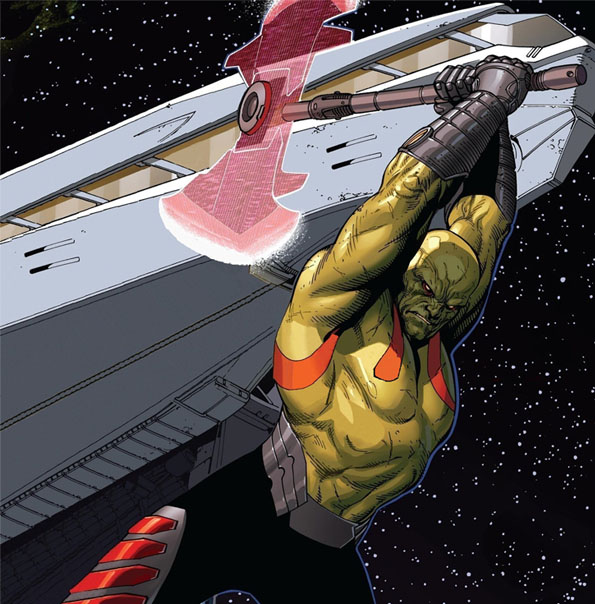 Открытки с персонажем вселенной марвел, стражь галактиик - Дракс 