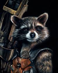 Красочные открытки  с персонажем вселенной - реактивным енотом 