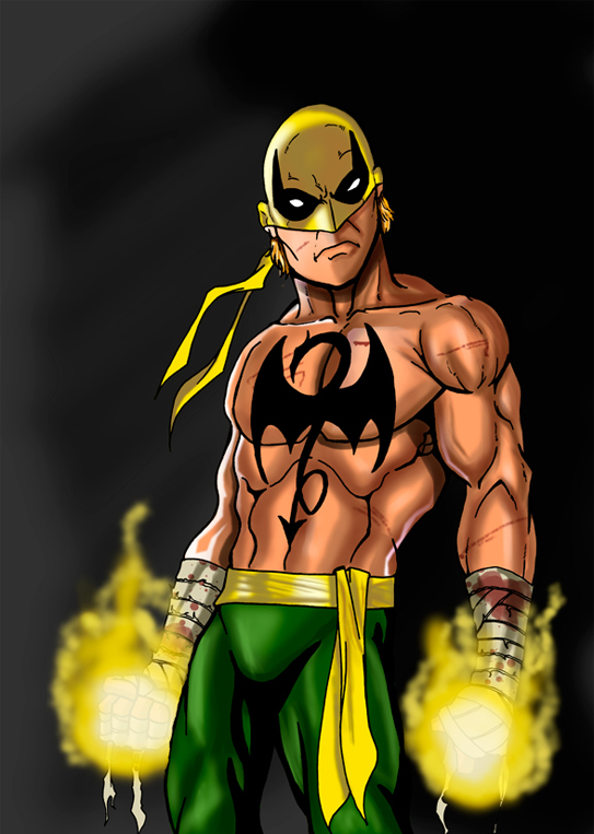 Открытки и картинки с персонажем вселенной марвел - Железным кулаком 