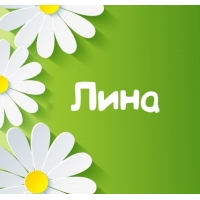 Яркие именные открытки с пожеланиями и поздравлениями для Лины 