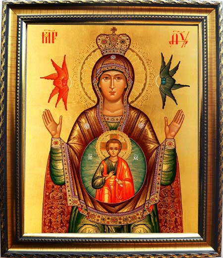 Открытки на день иконы Божьей Матери "Знамение"                