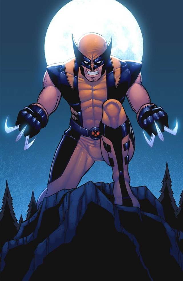 Открытки и картинки с персонажем вселенной Marvel - Росомахой 