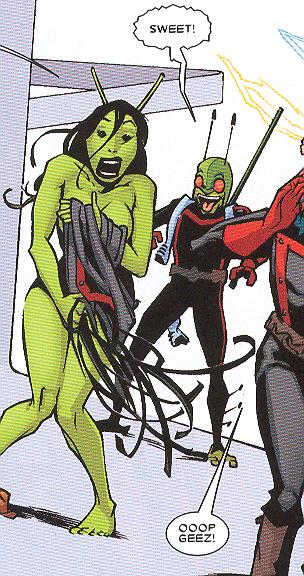 Интересные открытки с персонажем вселенной Marvel - Мантис  