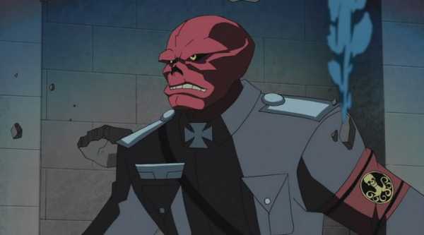 Открытки и картинки с злодеем вселенной Marvel - Красным Черепом 