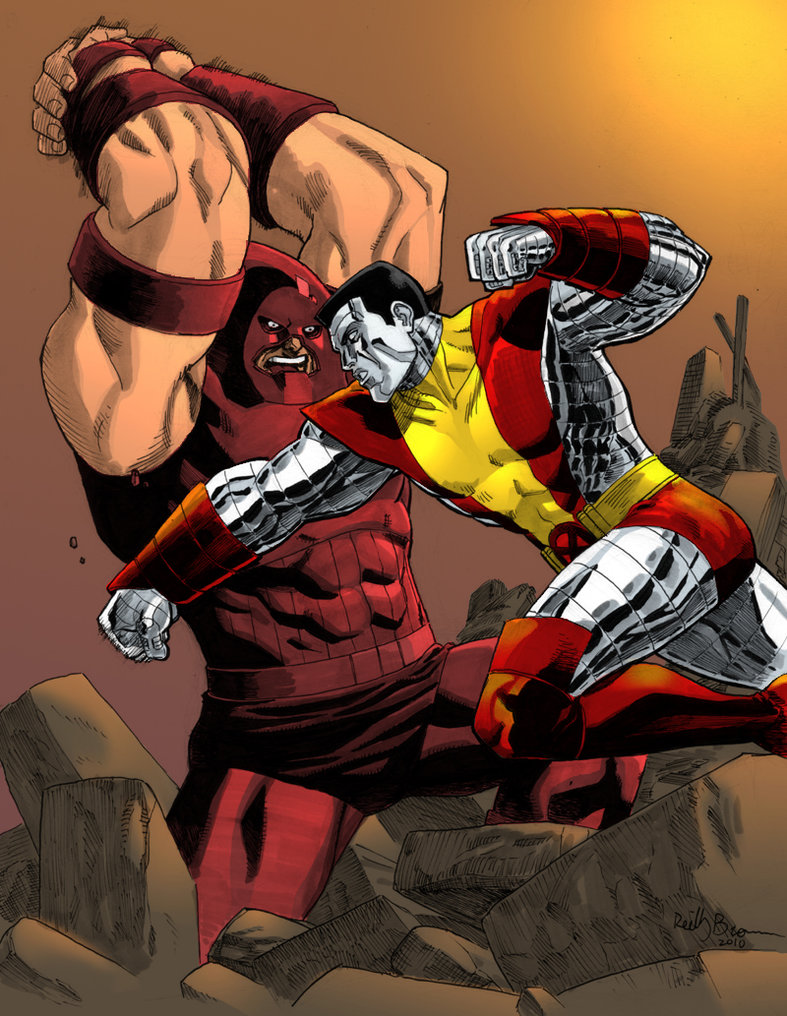 Яркие открытки с  персонажем  вселенной  марвел - Джаггернаутом 