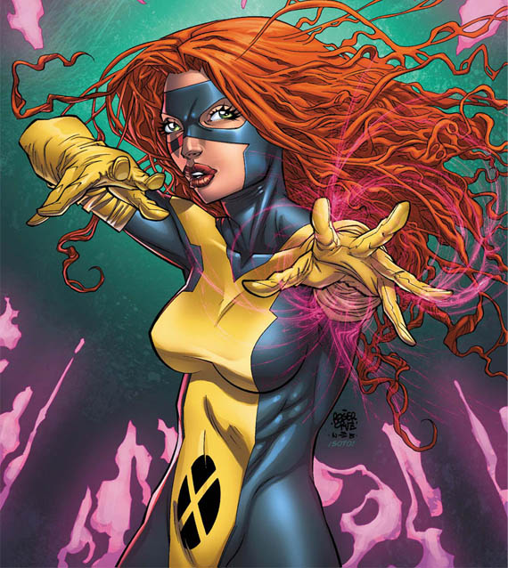 Открытки и картинки с персонажем вселенной Марвел - Джин Грей 