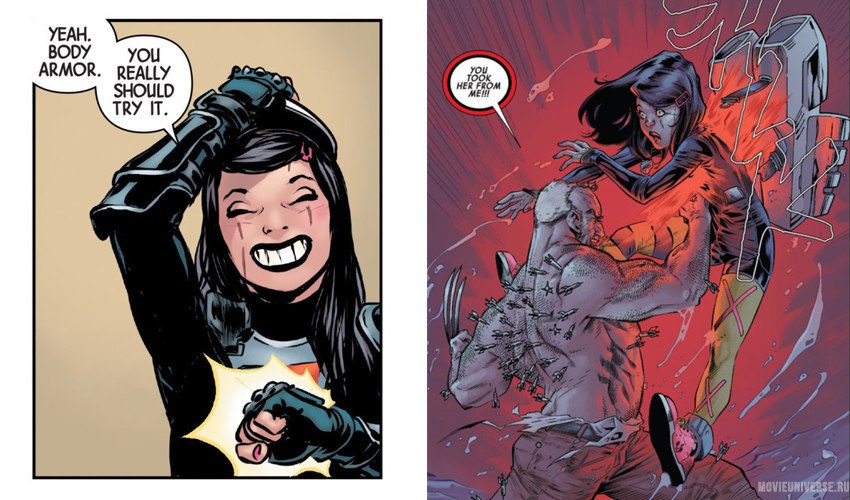 Открытки и картинки с персонажем вселенной Marvel - Икс-23  