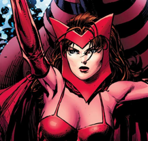 Открытки и картинки с героем Вселенной Марвел - Алая Ведьма 