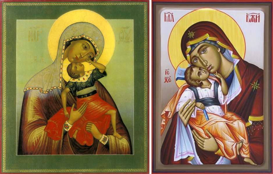 Открытки на день иконы Божьей Матери "Взыграние младенца"     